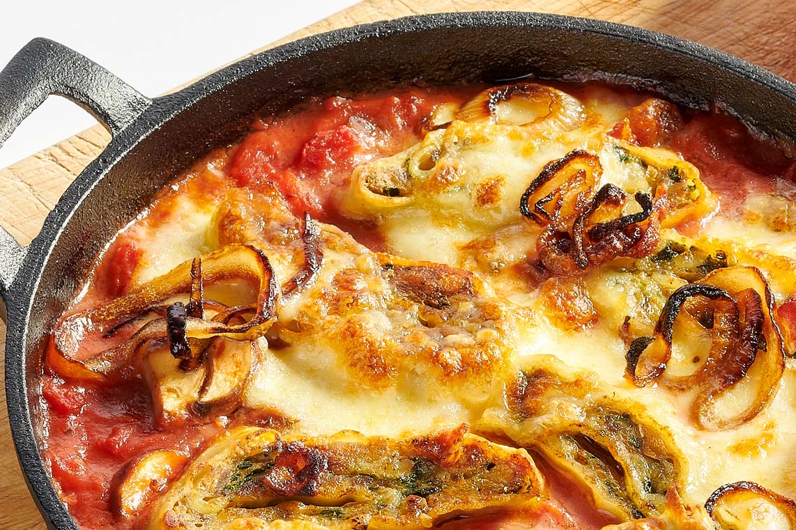 Maultaschen Mediterran – Tomaten und Mozzarella | Oma Lisbeths Maultaschen