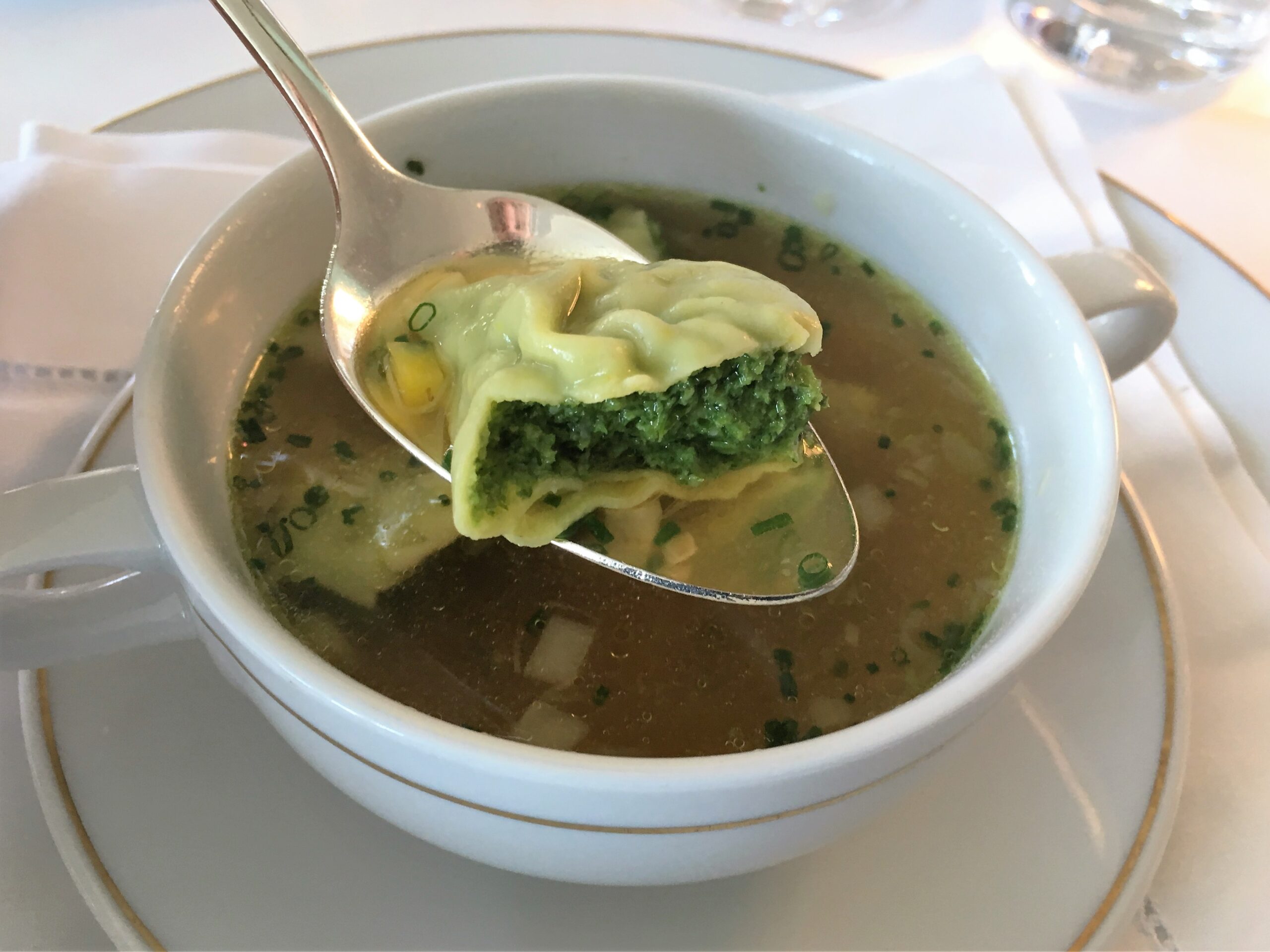 Großartiges Maultäschle bei Vincent Klink