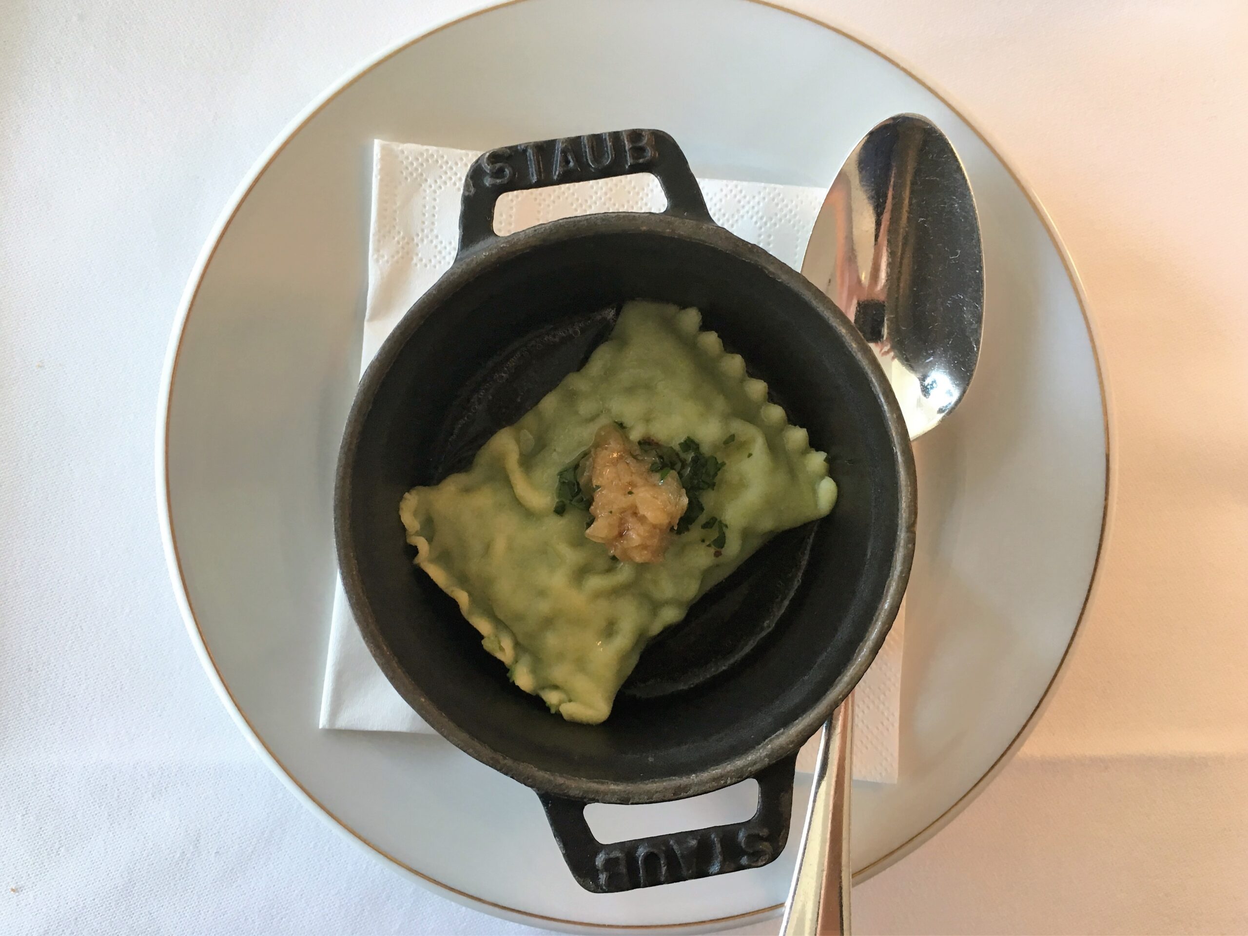 Geschmälzte Maultasche