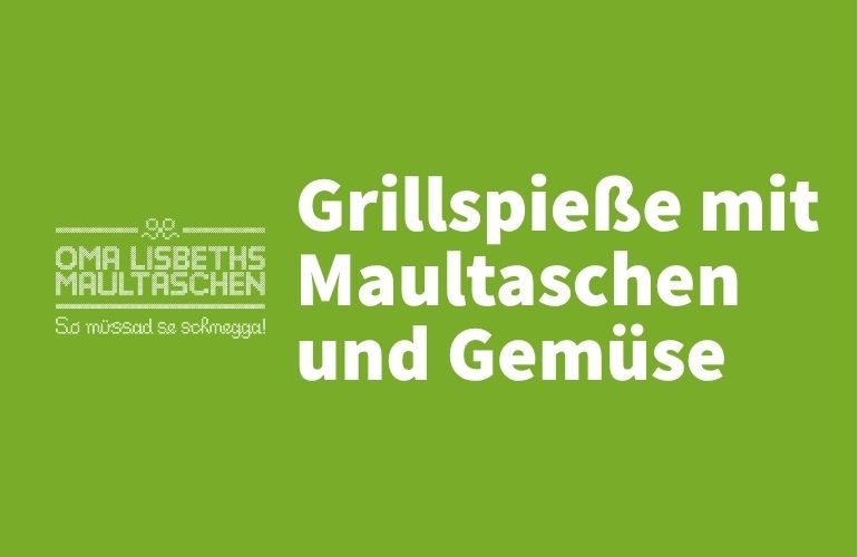 Rezept Grillspieße mit Maultaschen und Gemüse