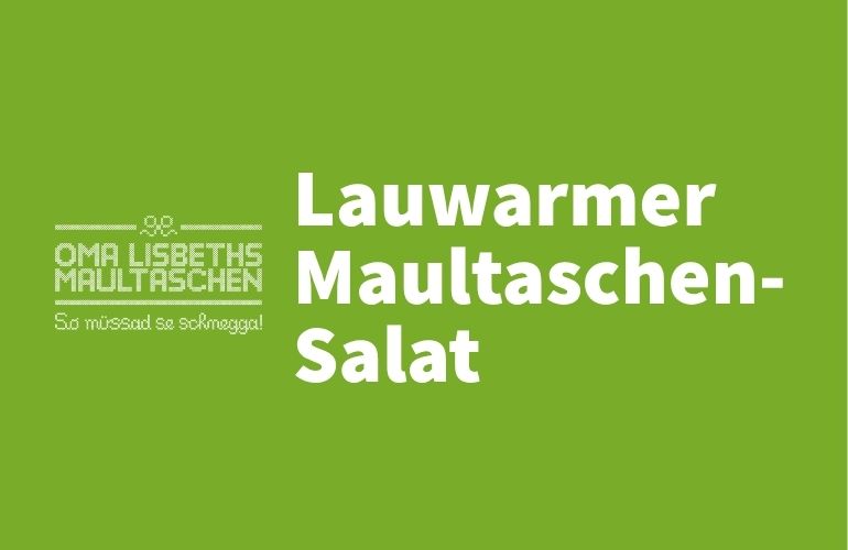 Rezept lauwarmer Maultaschen-Salat