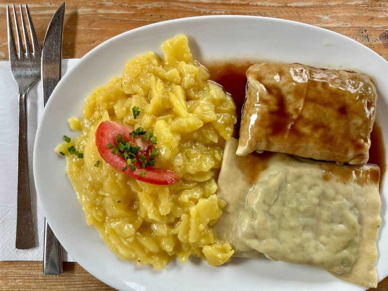 Maultaschen Besenwirtschaft Weingut Ungar