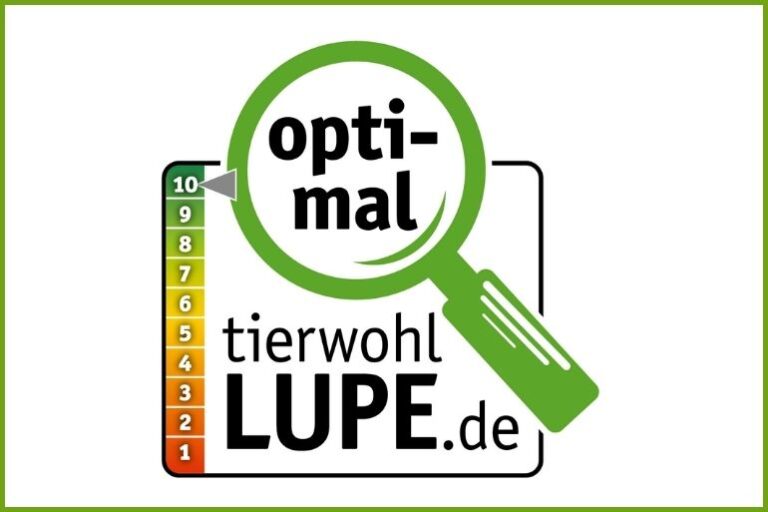 Tierwohl zertifiziert nach Tierwohllupe